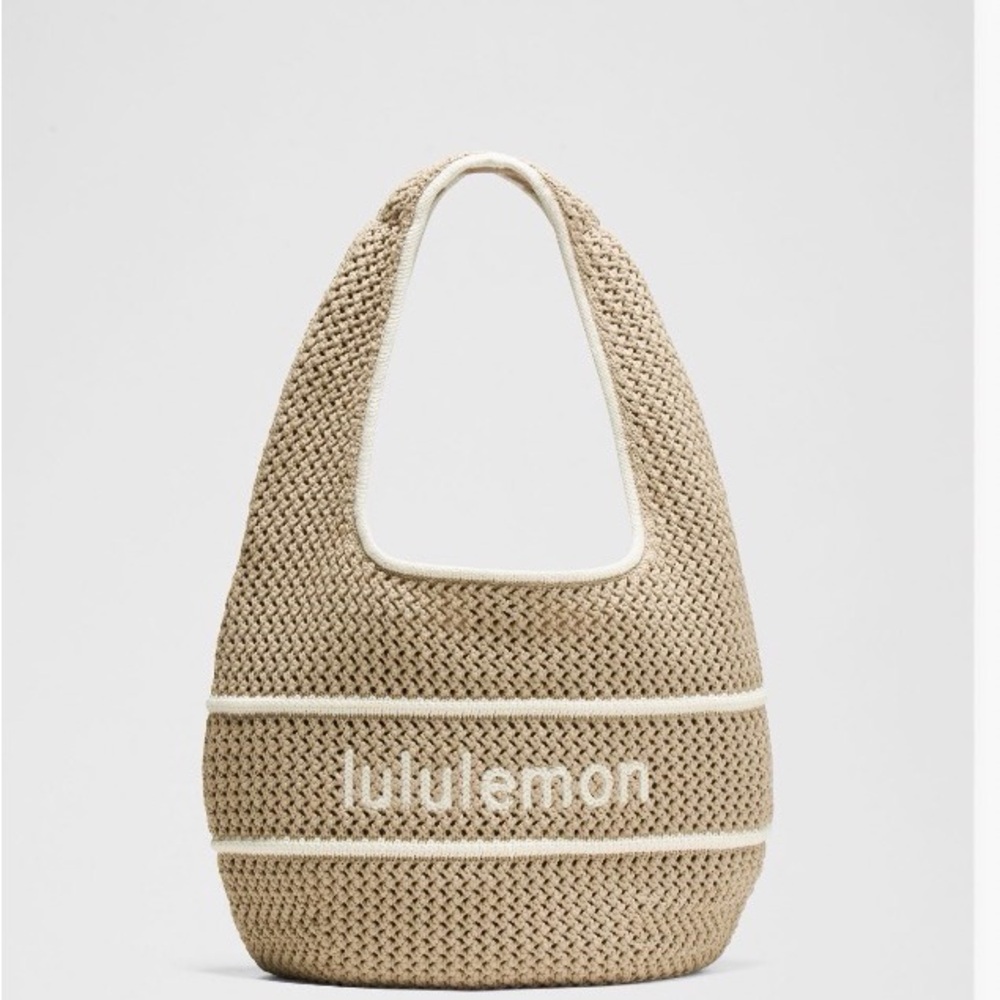 lululemon athletica Beige Woven Shoulder Bag